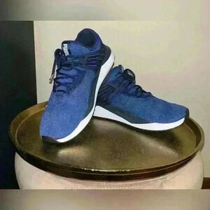 PUMA Pacer Future Knit Training Sneaker in Blue and White